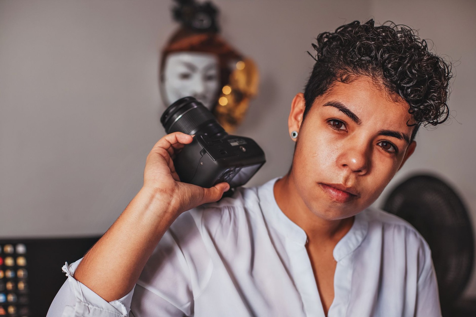 Do you ever feel like your camera is a barrier? I wonder if people see the...