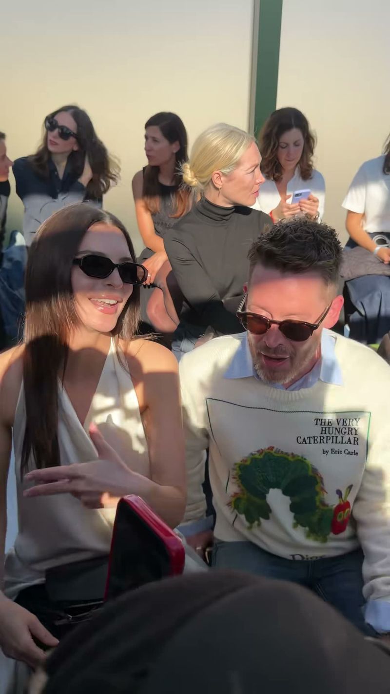 Front row moments at Dior during Paris Fashion Week® Womenswear Fall/...