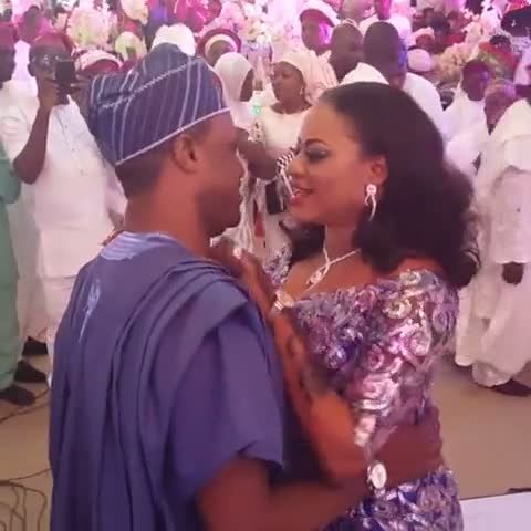 Yoruba Actor Femi Adebayo Dances With Wife On Traditional Wedding Ceremony Day